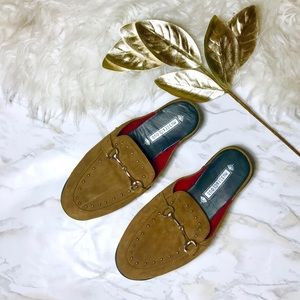 Brown Studded Musse & Cloud Mules